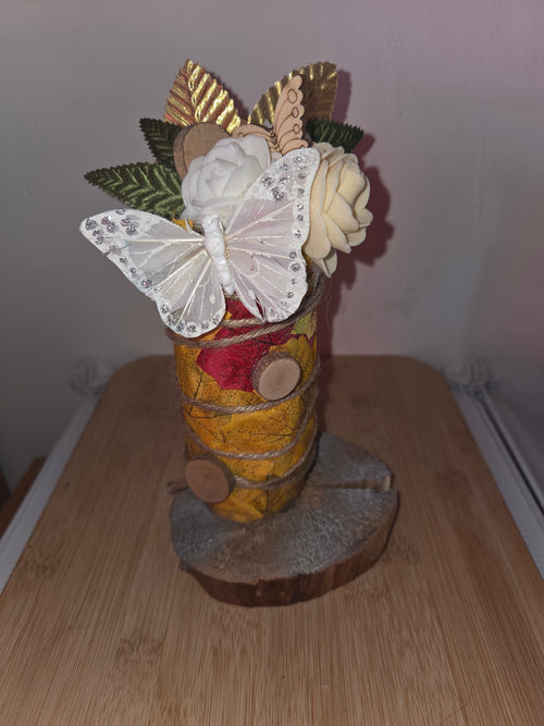 Composition Automnale Artisanale – Canette & Feuilles d'Érable