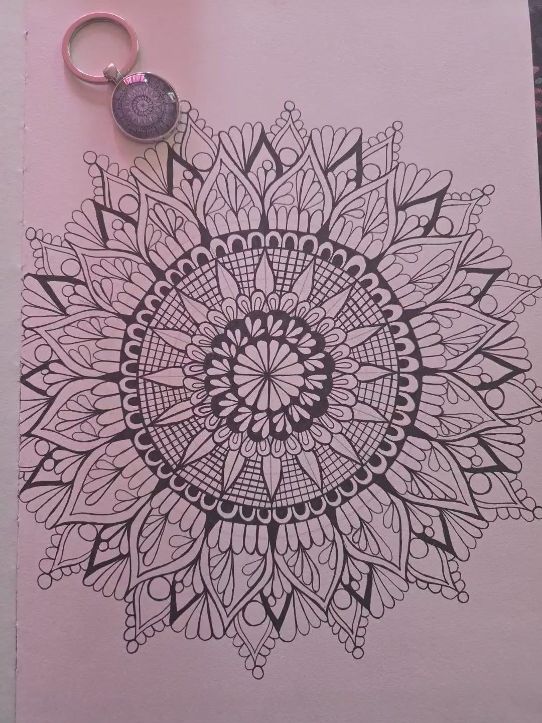 Portes clés mandala .      3 pièces